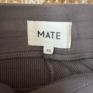 MATE the Label Gray Thermal Wide Leg Pants